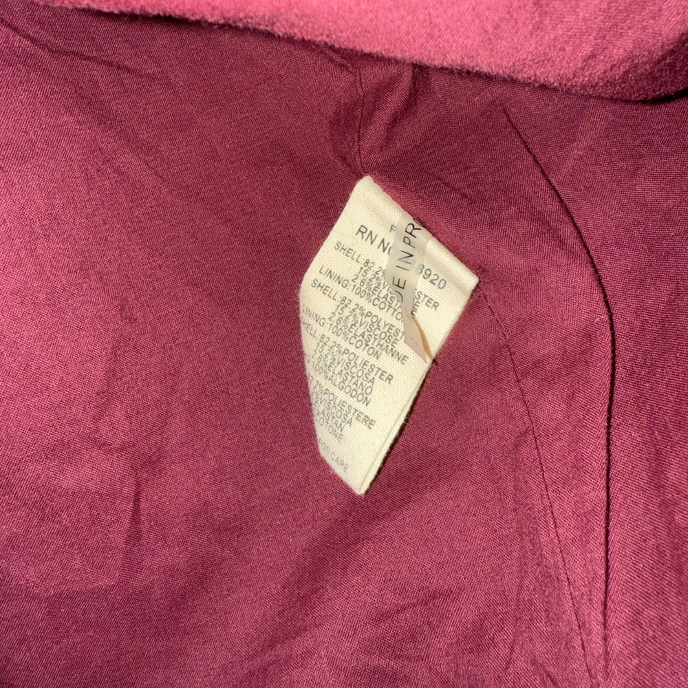 FRNCH Paris Jacket Merlot Coat Contemporary Trend Barn Blazer French Girl Vibe - Picture 6 of 8